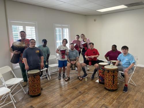 Drum Circle at Buddy Center