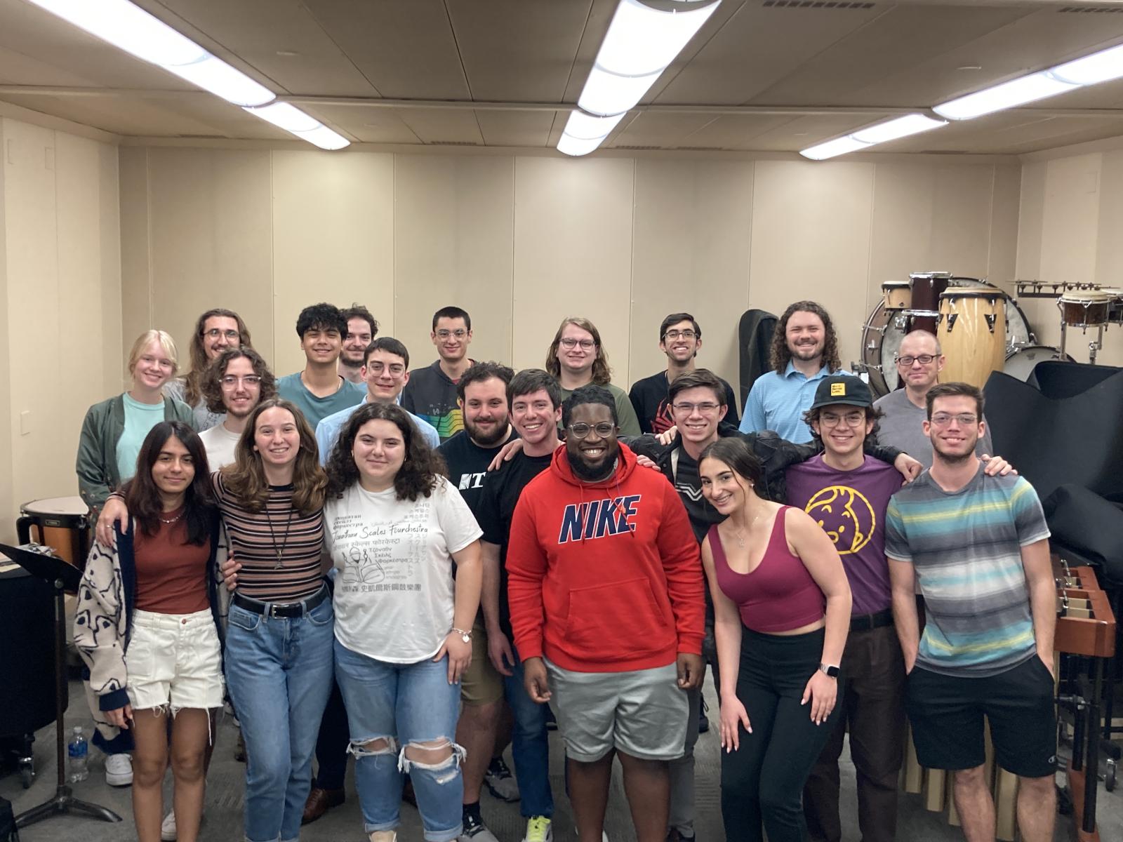 Dr. Jason Baker with UF students